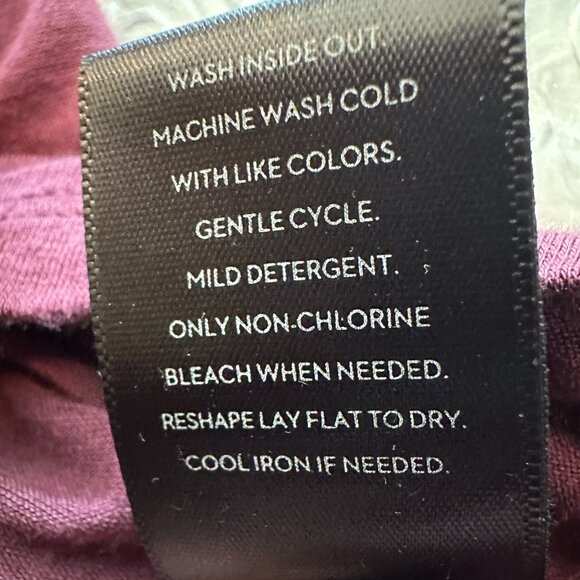 Simply Vera Vera Wang Plum Short Sleeve Pull-Over Top Size Large - Picture 7 of 8